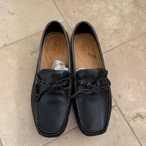 G.H. Bass & Co. Black Leather Slip-On Loafers
